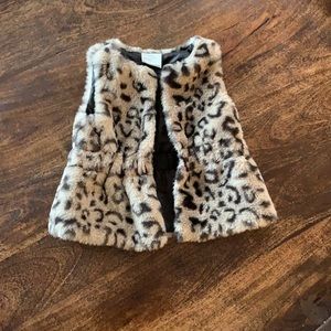 Faux fur vest